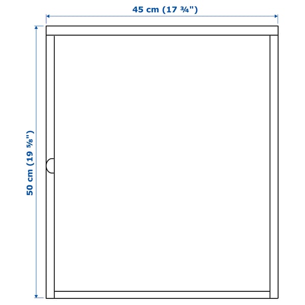 Illustration with measurements for the product: HÄLLAN.
