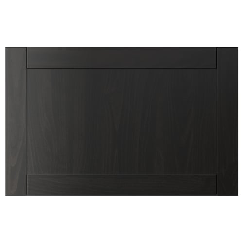 HANVIKEN black-brown rectangular wooden door with subtle wood pattern.
