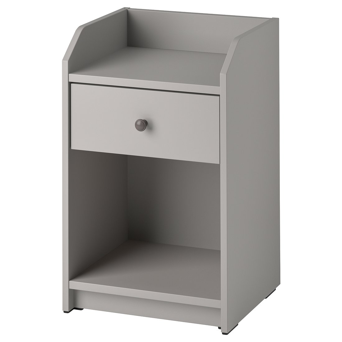 HAUGA Bedside table, grey, 40x36 cm IKEA