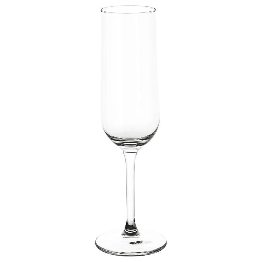 HEDERLIG champagne glass, clear glass, 22 cl IKEA Spain