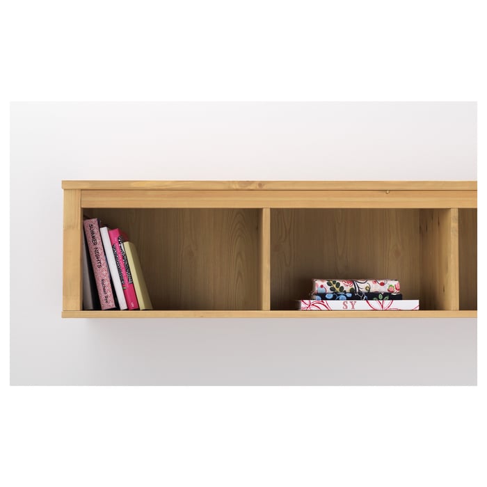 HEMNES Wall/bridging shelf, light brown, 148x37 cm IKEA