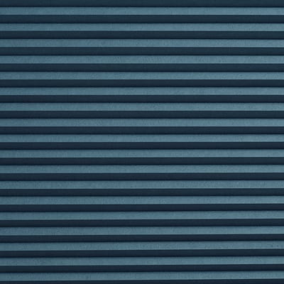 HOPPVALS room-darkening blue cellular blind, rectangular, fabric & aluminum, offers privacy & light control.