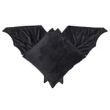 HÖSTAGILLE black bat-shaped pillow in recycled polyester fleece.