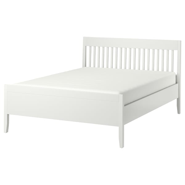 Cyberruimte goud Geniet IDANÄS Bed frame, white, 140x200 cm - IKEA