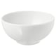 IKEA 365+ white porcelain bowl, simple design, smooth edge, stackable.