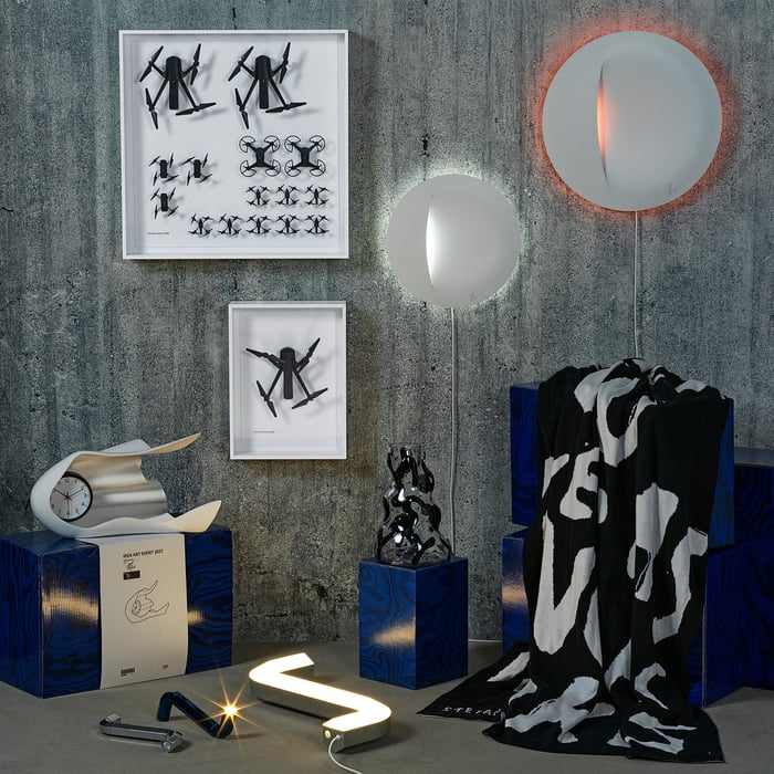 IKEA ART EVENT 2021 Clock, white, 40x14x22 cm IKEA