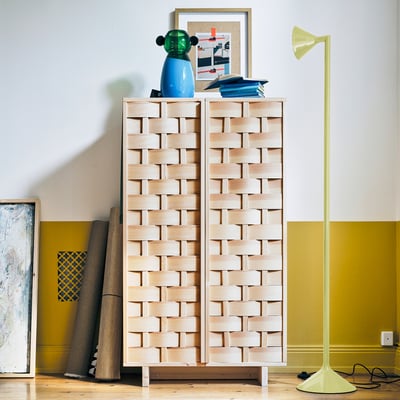 IKEA PS 2026 Floor uplighter, yellow, 182 cm