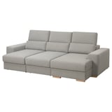 Gray ISTABY sectional sofa, modern design with plush cushions and adjustable headrests.