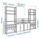 Illustration with measurements for the product: IVAR.