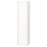IVAR white cabinet, modern minimalist design with single door, ideal for various rooms.