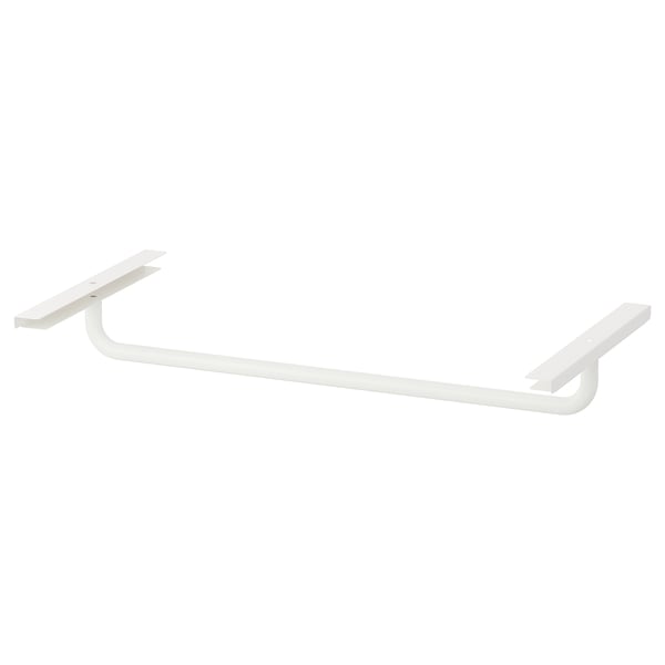 IVAR white metal clothes rail, simple, u-shaped design, durable powder-coated steel.