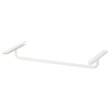 IVAR white metal clothes rail, simple, u-shaped design, durable powder-coated steel.