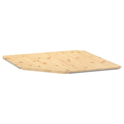 IVAR wooden shelf, light brown, rectangular, simple design.