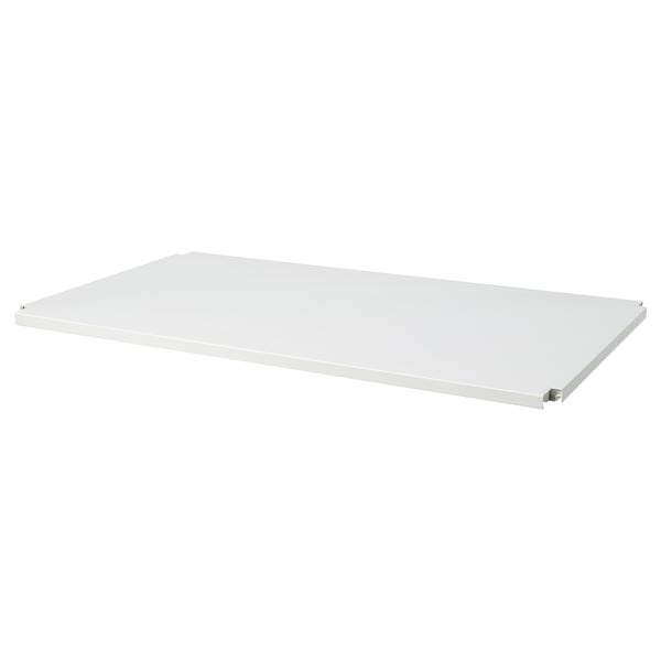 IVAR white shelf, rectangular, made of steel with powder coating.