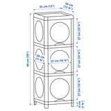 Illustration with measurements for the product: IVÖSJÖN.