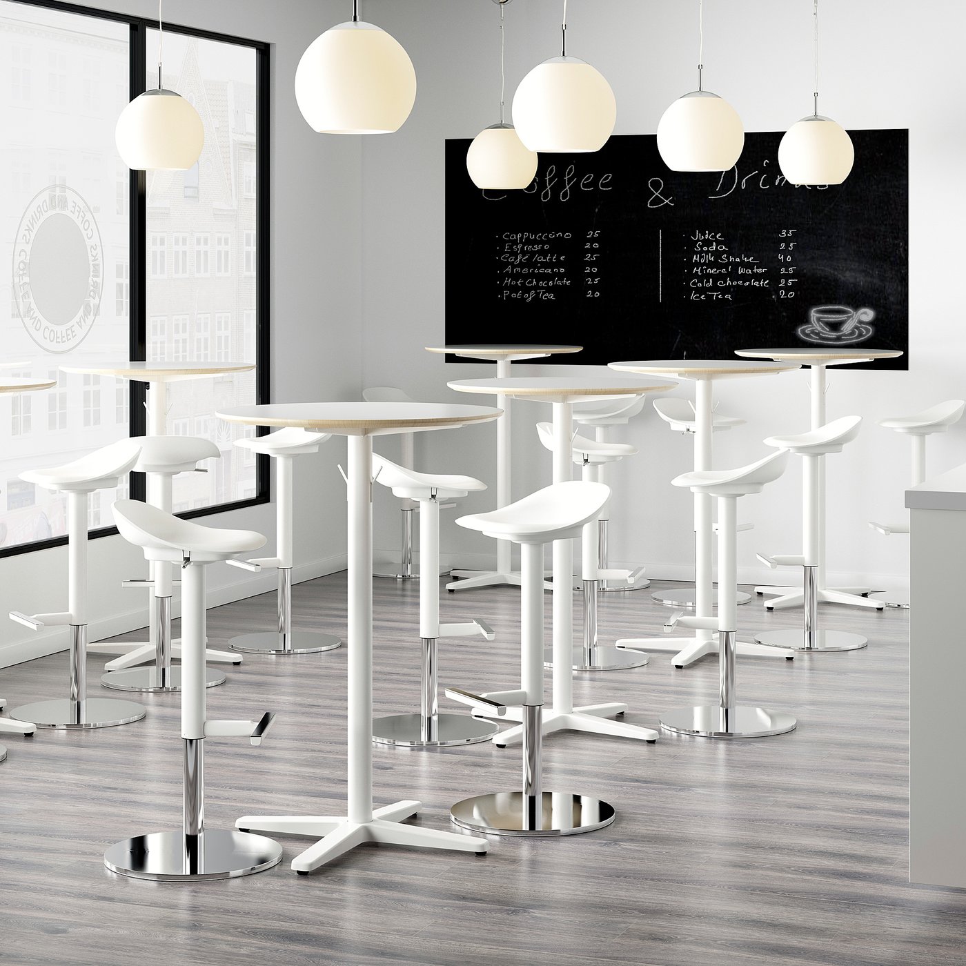 JANINGE bar stool, white, 76 cm - IKEA Spain