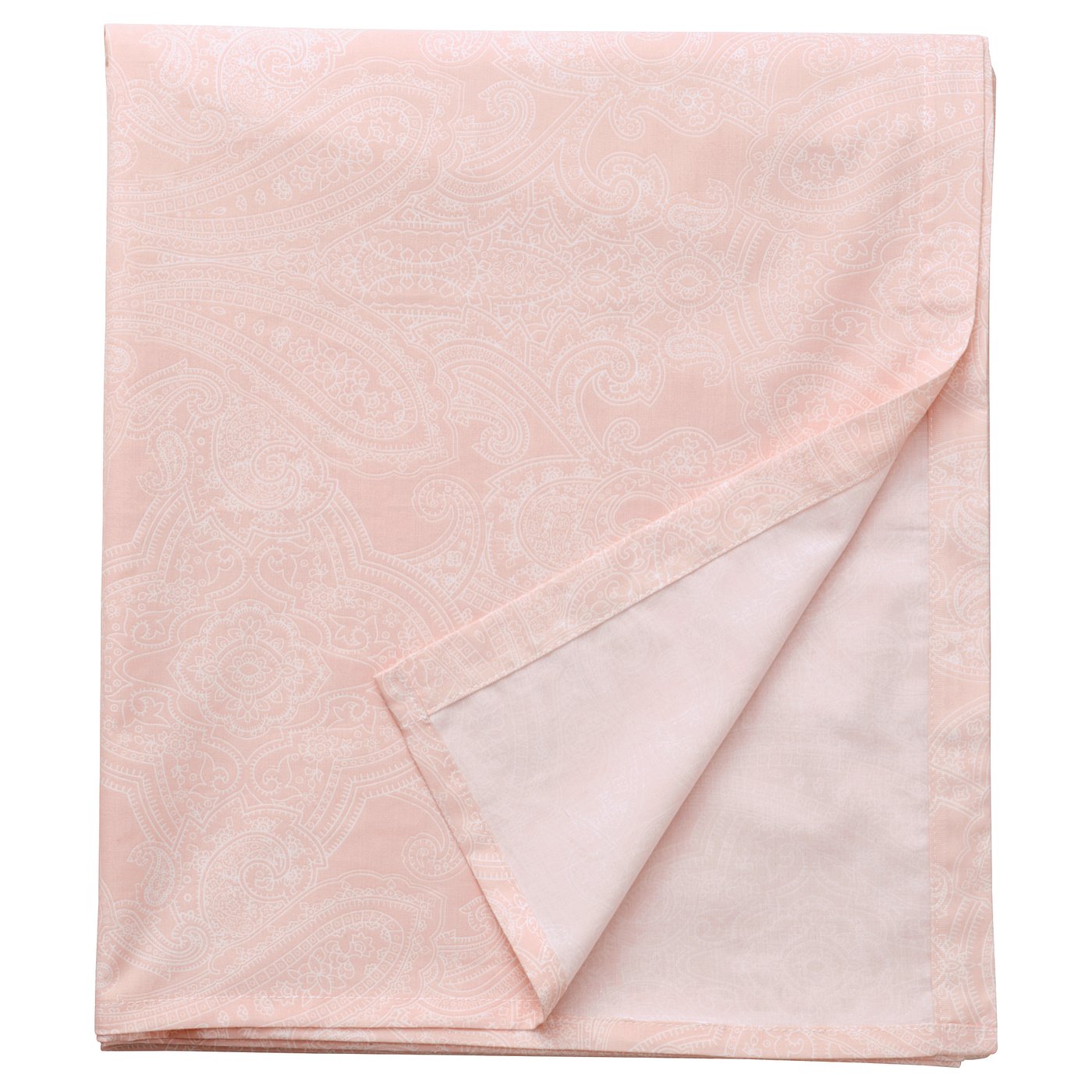 JÄTTEVALLMO Sheet, light pink/white, 240x260 cm IKEA