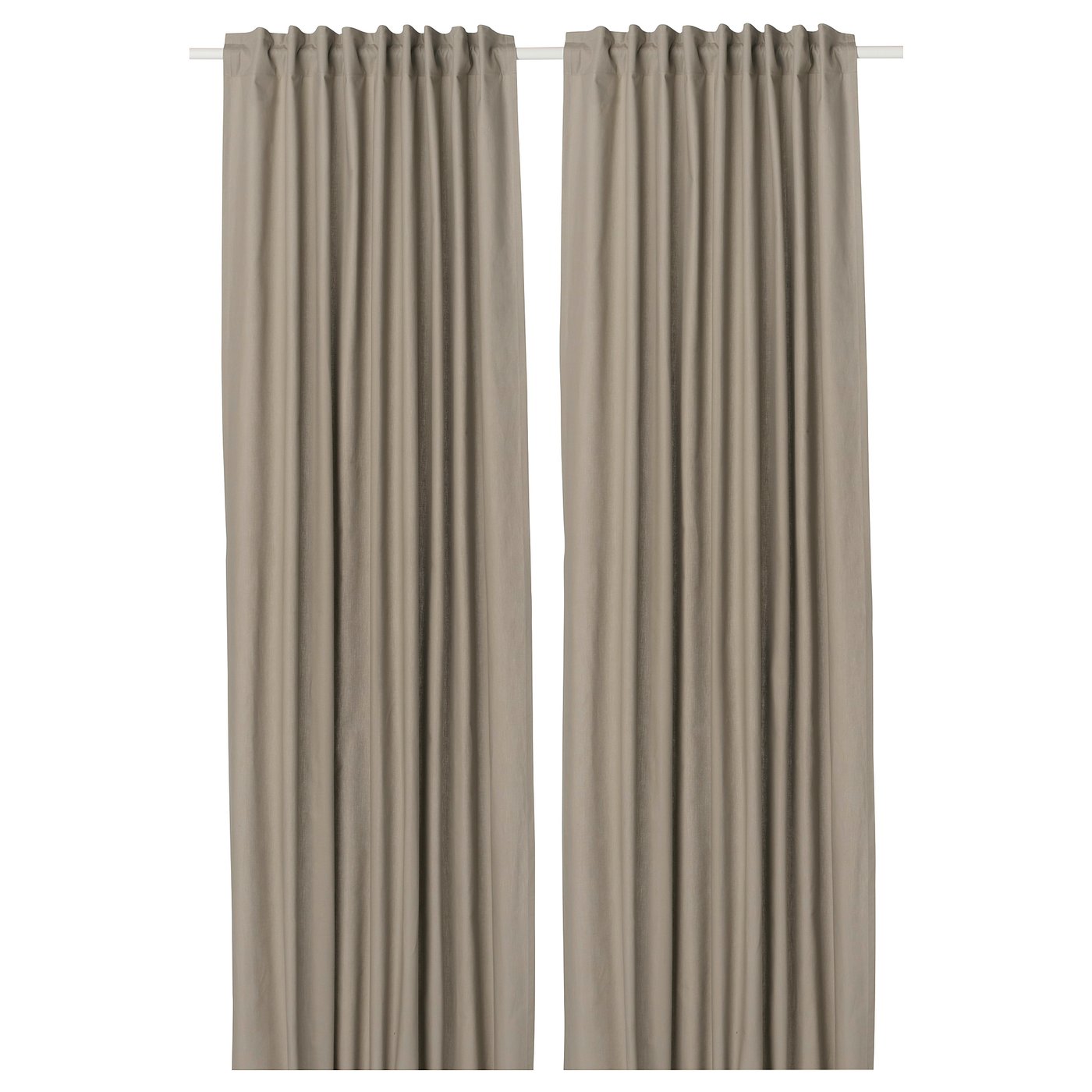 Kalkfly Room Darkening Curtains 1 Pair Dark Beige Ikea