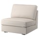 Option: A KIVIK beige 1-seat sofa-bed with a clean, modern design. Its compact shape, plush cushions, and durable fabric make it versatile for small spaces.