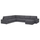 KIVIK sectional sofa, grey, modern design, large & comfy, removable covers.