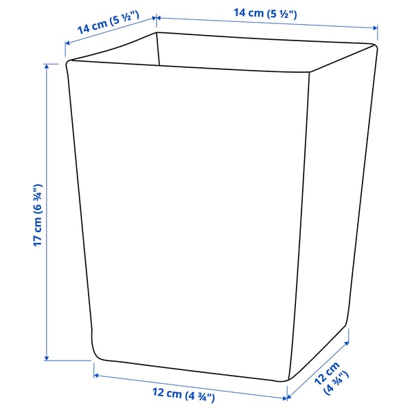 Illustration with measurements for the product: KLOTTRIG.