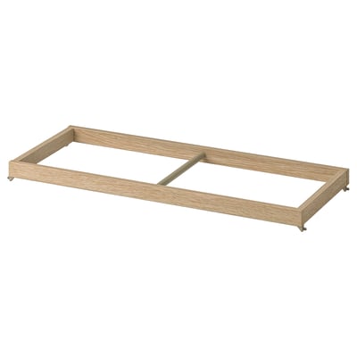 KOMPLEMENT wood clothes rack, natural, rectangular frame.