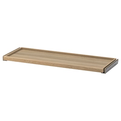 KOMPLEMENT pull-out tray: woodgrain, rectangular, sliding shelf.