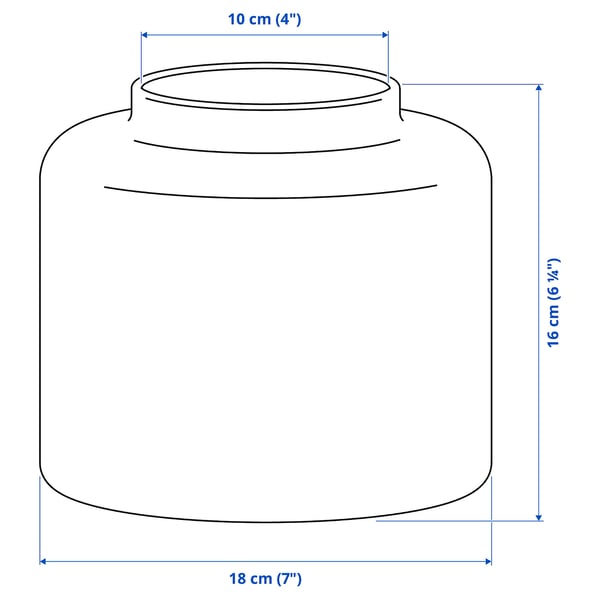 Illustration with measurements for the product: KONSTFULL.