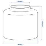 Illustration with measurements for the product: KONSTFULL.