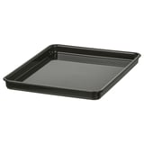 KUGGIS black rectangular plastic lid, sleek and smooth design for storage boxes.