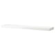 Option: White LACK wall shelf. Sleek, rectangular, minimalist design with hidden suspension brackets.