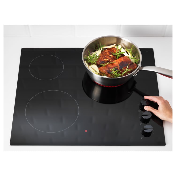 LAGAN HGC3K Glass ceramic hob, black, 59x52 cm IKEA