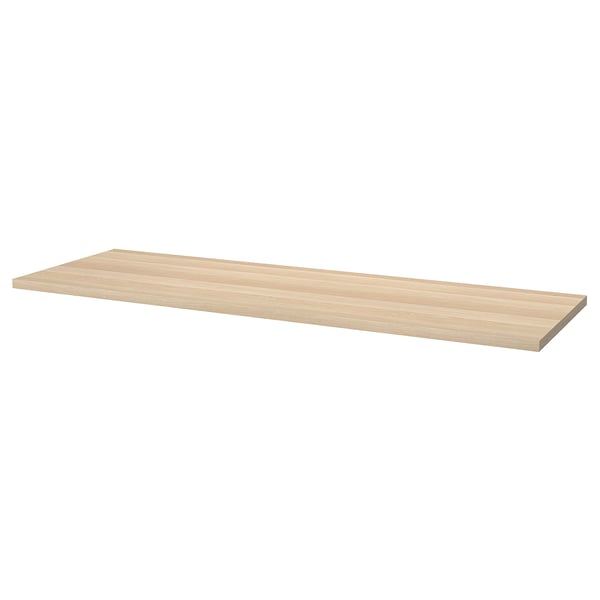 LAGKAPTEN / ALEX Desk, white stained oak, 200x60 cm