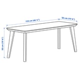 Illustration with measurements for the product: LISABO.