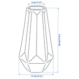 Illustration with measurements for the product: LIVSLÅNG.