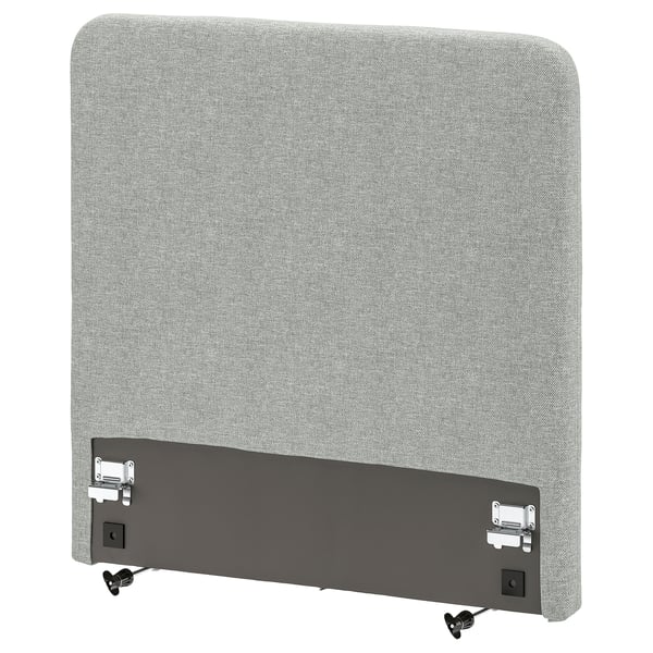 LJUSFJÄLLET Headboard, incl leg/Tibbleby beige/grey, 90 cm