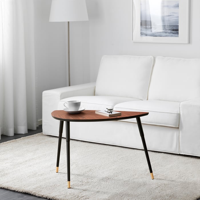 LÖVBACKEN Side table, medium brown, 77x39 cm IKEA