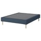 LYNGÖR Slatted mattress base, incl leg/Kilanda dark blue, 140x200 cm