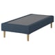 LYNGÖR Slatted mattress base, incl leg/Kilanda dark blue, 90x200 cm