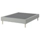 LYNGÖR Slatted mattress base, incl leg/Tibbleby beige/grey, 140x200 cm
