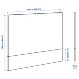 Illustration with measurements for the product: MALM.