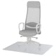 MARKUS Office chair with armrests, with floor protector light grey