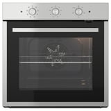 Stainless steel built-in oven with convection, sleek design, easy-to-use knobs, and a spacious interior for efficient cooking.