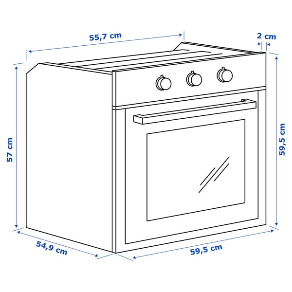 Illustration with measurements for the product: MATÄLSKARE.