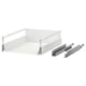 Option: White MAXIMERA drawer with steel runners