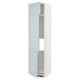 METOD kitchen cabinet in high-gloss grey-blue with adjustable shelves and reversible doors.