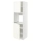White METOD kitchen cabinet, tall with shelves, modern design.