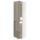 Gold METOD cabinet with glossy finish, 2 doors, adjustable shelves.