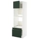 METOD kitchen unit in white & green. Shelves, drawers, and modern design.
