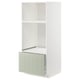 Ikea METOD white kitchen cabinet with green drawer, rectangular, modern design.